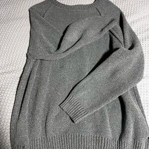 Zenana Outfitters Charcoal Crew Neck Sweater